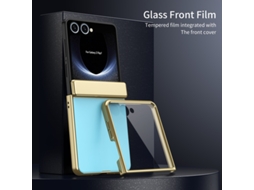 Capa Para Samsung Galaxy Z Flip 7 Protetor Ecrã Dobradiça 360 Preto Czhhmart