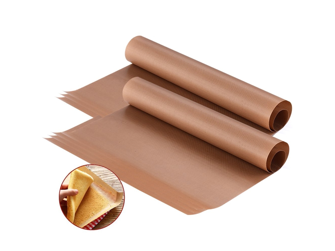 Papel para Assar S/MARCA, Teflon, Antiaderente, 40x60cm, Fibra de Vidro, Resistente ao Calor