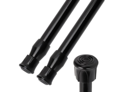 Varredura De Cortina Revestível - Varredor De Cortina Preto - Expansível - Sem Perfuração - Aço De Alta Resistência Ao Carbono - Diâmetro 1,3 Cm - Var