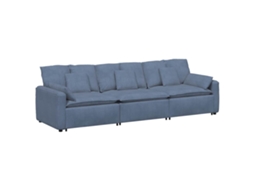 Modular Sofa, Modular Sofas Vidaxl Azul Tecido