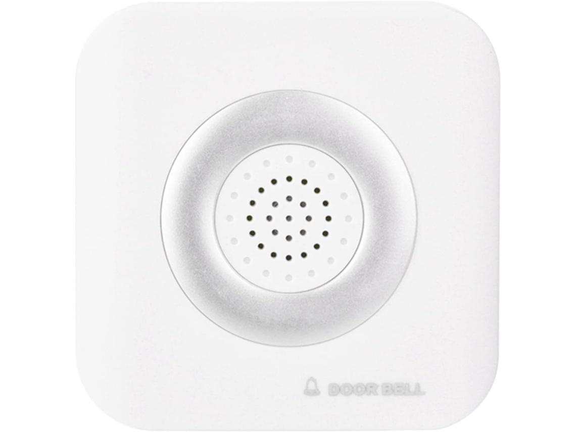 Campainha Com Fio De 12v, Som Ding Dong Alto E Nítido, Feita De Plástica Abs, Com Instalação By Fita Adesiva Dupla Face