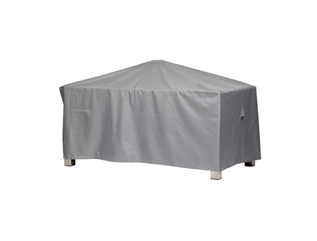 Capa Protetora para Mesa Retangular de Jardim 245 X 115 X 71 Cm Poliéster Tecido Oxford 600D Cor: Cinza MEHR GARTEN