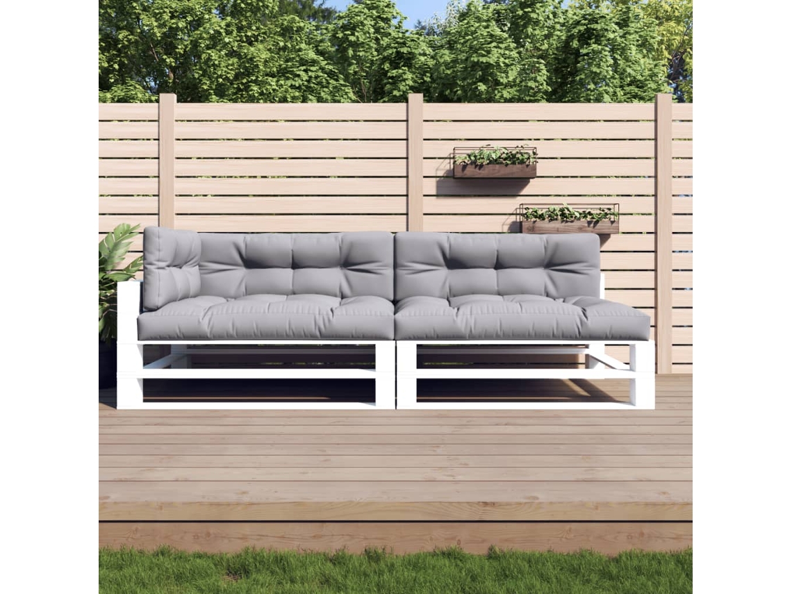 Almofadões P/ Mã³veis De Paletes 5 Pcs Tecido Cinza Dkd Home Decor