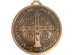 Medalha Da Cruz De São Bento Extra Grande De 12, 7 Cm (5 Polegadas) 12,7 Placa