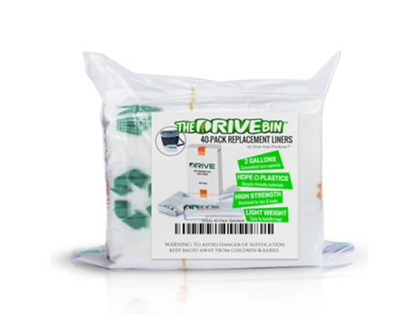 Drive Auto Products Saco impermeável para bebidas de carro de 2 galões (40 unidades)