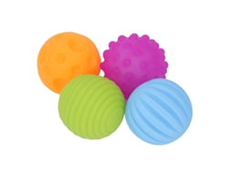 Mali bolas Sensoriais Texturizadas para Bebê Massage Bola Squeaky Multicolor 3 Meses+