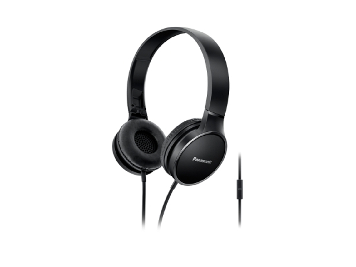 Auscultadores com Fio PANASONIC RP-HF300ME (On ear - Preto)