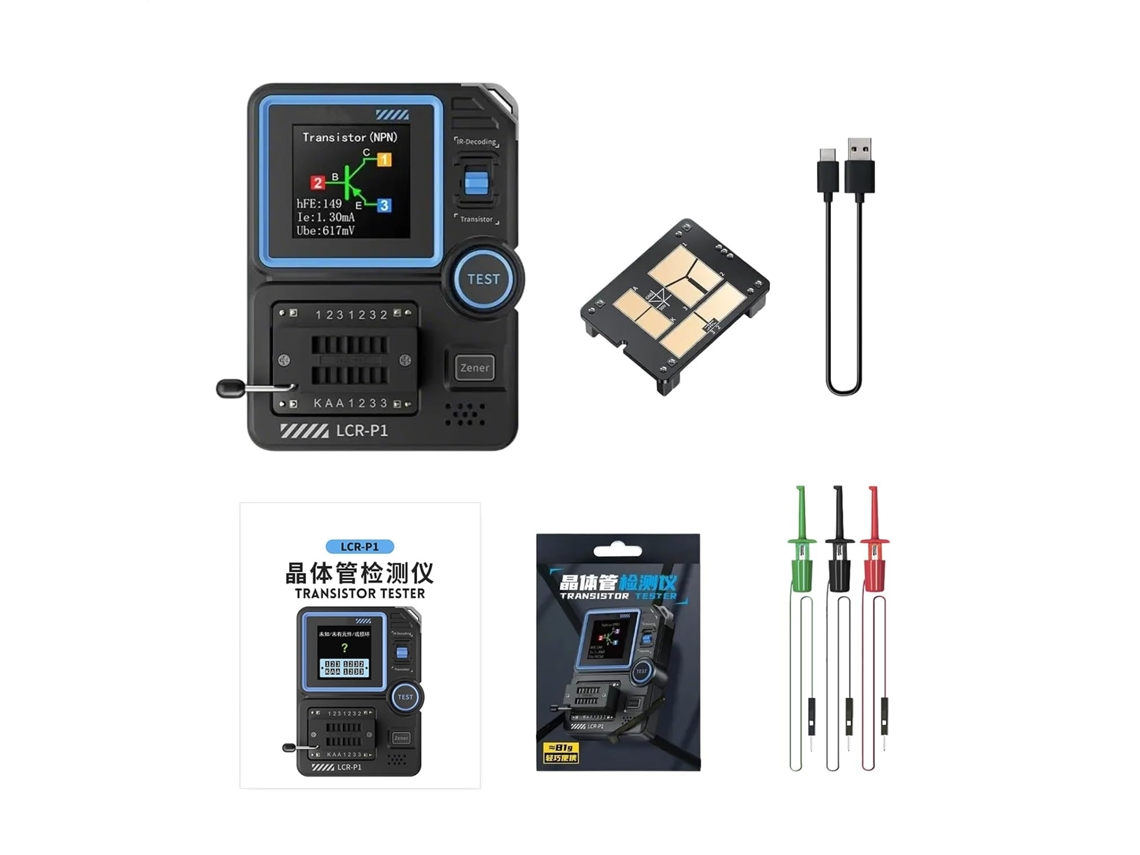Testador De Componentes: Testador Inteligente Para Transistores E Capacitores.