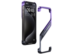 Suporte Casa Para Iphone 15 Pro Max Alumínio Roxo