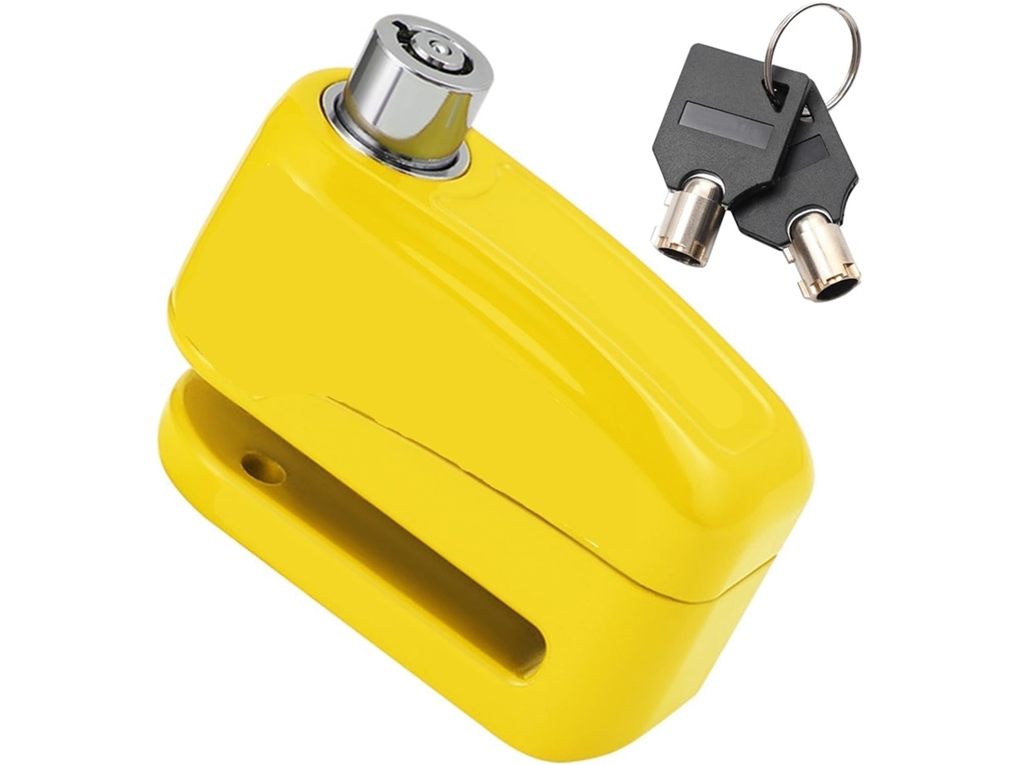 Cadeado para Guidão de Motocicleta Trava Freio a Disco com Antifurto Roda Impermeáveis Antifurto: Este