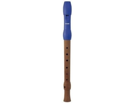 Flauta  9585 Azul (Afinação: C - Madeira De Peral)