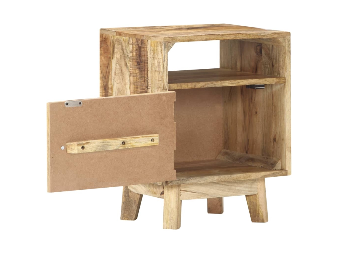 Mesa de Cabeceira MAISON EXCLUSIVE 40x30x50 Cm em Madeira de Mangueira Áspera