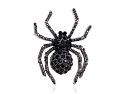 Broche Design De Aranha Vintage Com Incrustação De Diamante