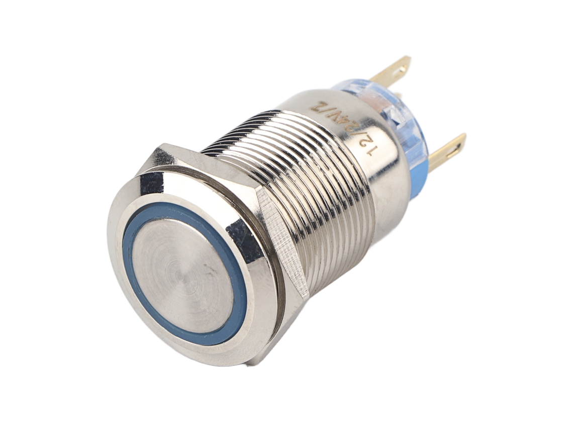 Botão de Pressão à Prova D'água 19mm 12/24v AQUAFORGE