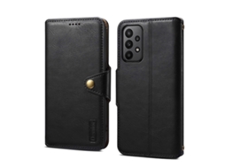 Capa Para Celular Denior Em Couro Bovino Texturizado, Estilo Carteira, Para Samsung Galaxy A23