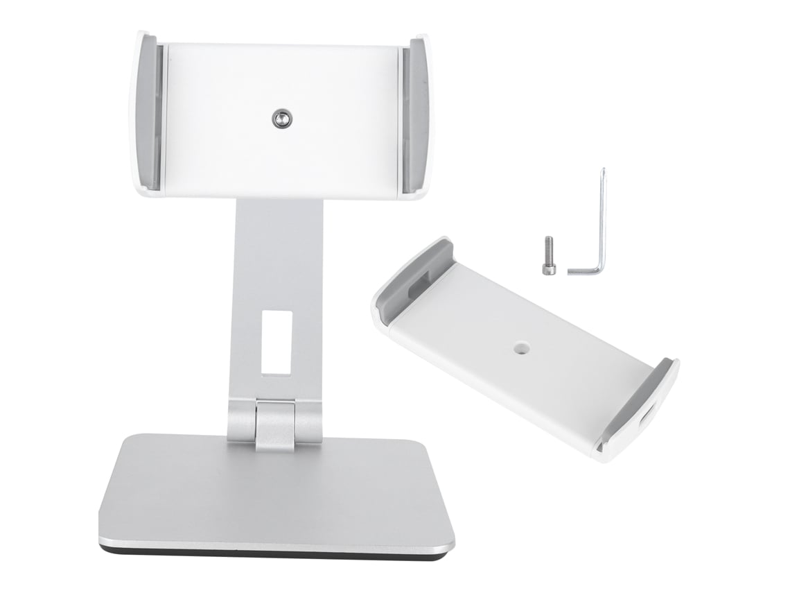 Suporte Para Tablet E Celular De Alumínio Plegável Ajustável, Compatível Com 4‑14 Polegadas, Para Cozinha, Mesa, Cama E Escritório