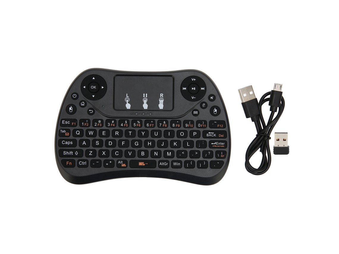 Teclado Sem Fio Mini De 2.4ghz Com Touchpad