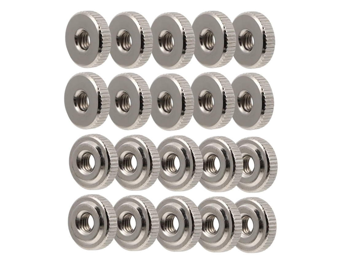 Ounona Travamento Porcas Serrilhadas Para Connectors Utenílios Utensílios Hogares, Cor Prata