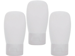 Conjunto De 3 Garrafas Vazias De Viagem De 60ml Em Pe Com Vedação À Vazamentos Vazamentos.