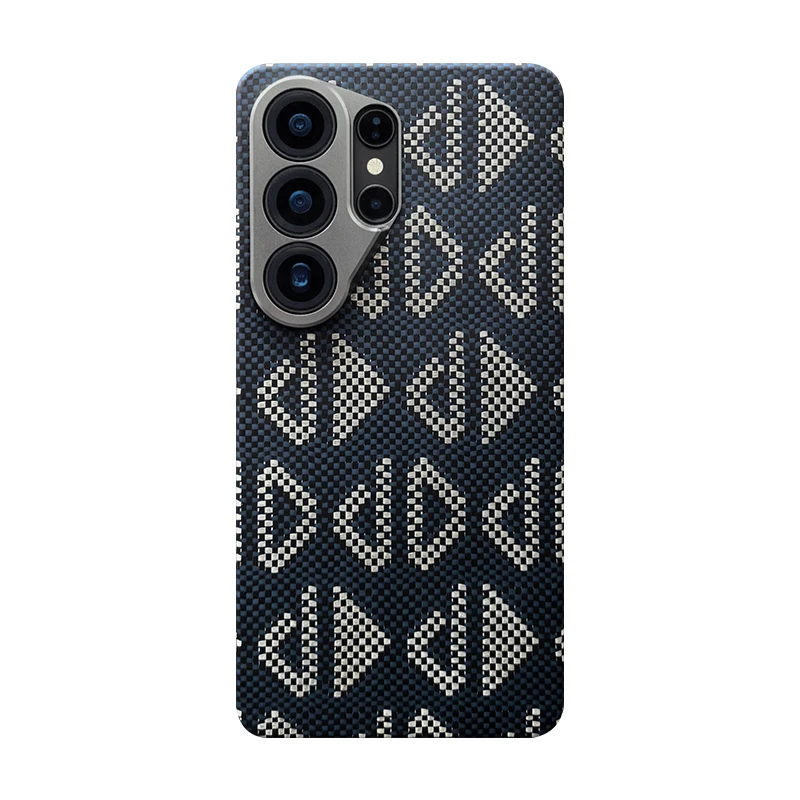 (modelo H, Galaxy S26) Capa Ultrafina Para Celular Em Fibra De Carbono E Aramida Kevlar Para Uso Profissional