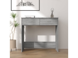 Vidaxl Secretária 80x40x75 Cm Derivados De Madeira Cor Cinzento Sonoma