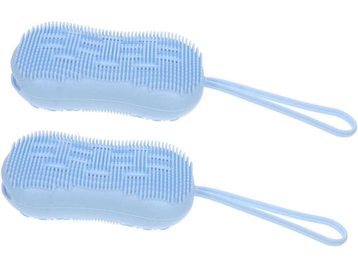 Conjunto De 2 Escovas Banho Multifuncionais Para Esfoliação E Massagem, Suaves E Seguras Para Diversos Tipos De