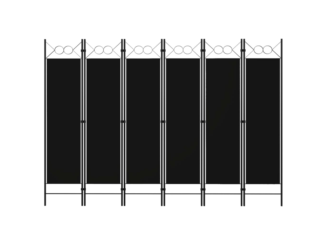 Divisória VIDAXL Preto Tecido (240x180 cm)