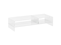 Suporte Para Monitor Com Compartimento Para Teclado, Transparente, Para Monitores De Até 24 Polegadas, 2 Prateleiras, Acrílico, 50,8 X 19 X 12 Cm-pt
