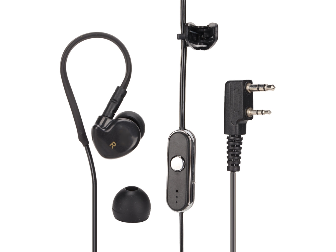 Aetheria fone de Ouvido Headset Walkie Talkie com Ptt para Baofeng Uv5r 888s Kenwood K