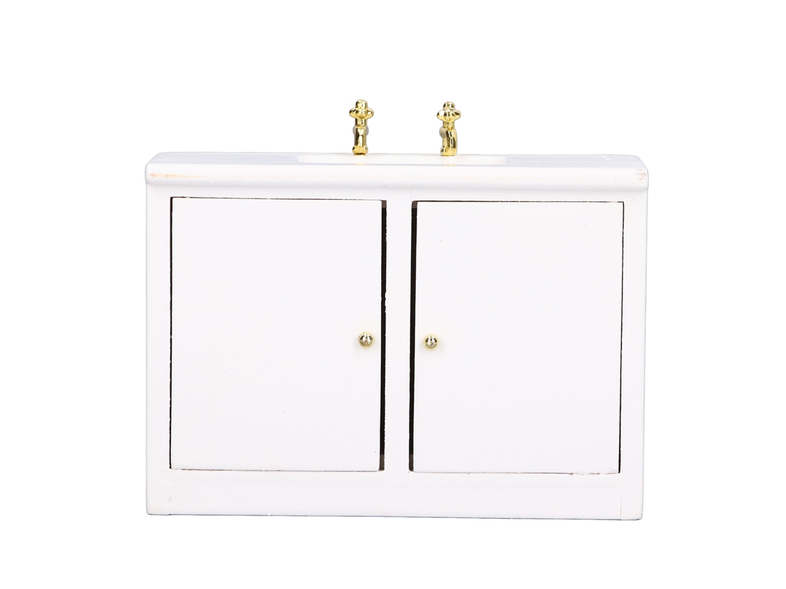 Ats móvel Lavabo em Miniatura Modelo 1:12 Acessório Decorativo para Casa de Bonecas Cena de Vida Simulada