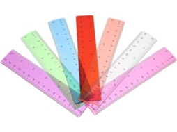 Conjunto De 14 Réguas Transparentes Coloridas Nuobesty Para