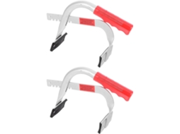 Conjunto de 2 clipes para fixação de bateria de carro, material durável