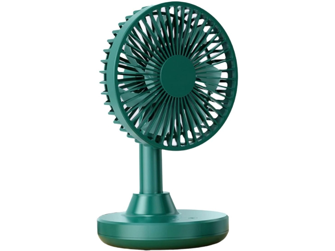 Ventilador de Mesa Portátil Recarregável Multifuncional com 3 Velocidades Ajustáveis