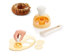Nova Line moldes de Bolo com Ajudante para Mergulho, Cortador de Donuts Diy, Ferramenta de Cozinha para Bolo e Biscoitos