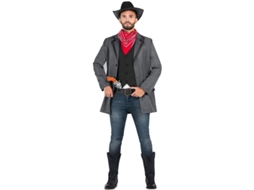 Fantasia - Cowboy Rebelde - Preto - Adulto - Xl