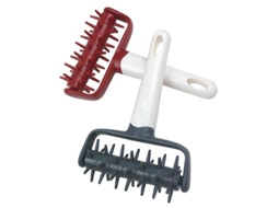 Kit de Ferramentas de Massa para Pizza com 2 Rodillos Docker Vermelho 19x12.5x3cm com Marca