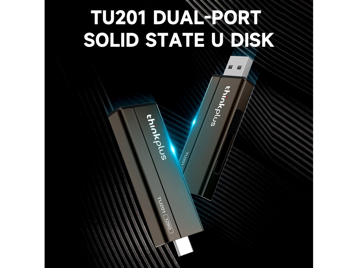 Pendrive Ssd Thinkplus Tu201 64gb Type-c+usb3.0 Para Smartphone Pc Laptop