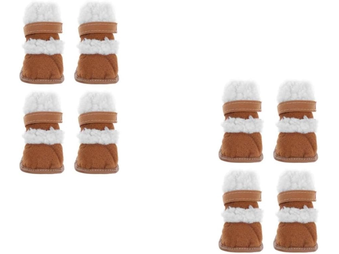2 Pares De Botas Neve Estilosas E Respiráveis Cães