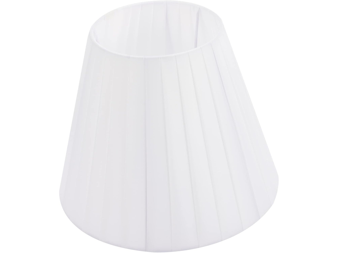 Abajur Plissado Para Luminária De Mesa Em Tecido Branco, 130x240x190 Mm, Capa Leve.