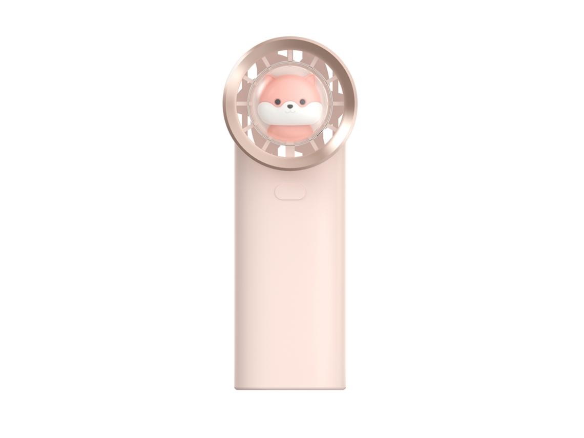Ventilador de relógio MDUG, portátil, compacto, desenho animado, uso interno e externo