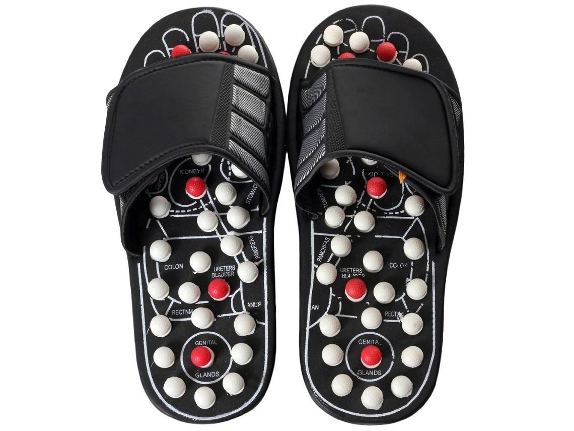 Chinelos De Massagem / Chinelos De Reflexologia Massageia Os Pés Preto M Slowmoose