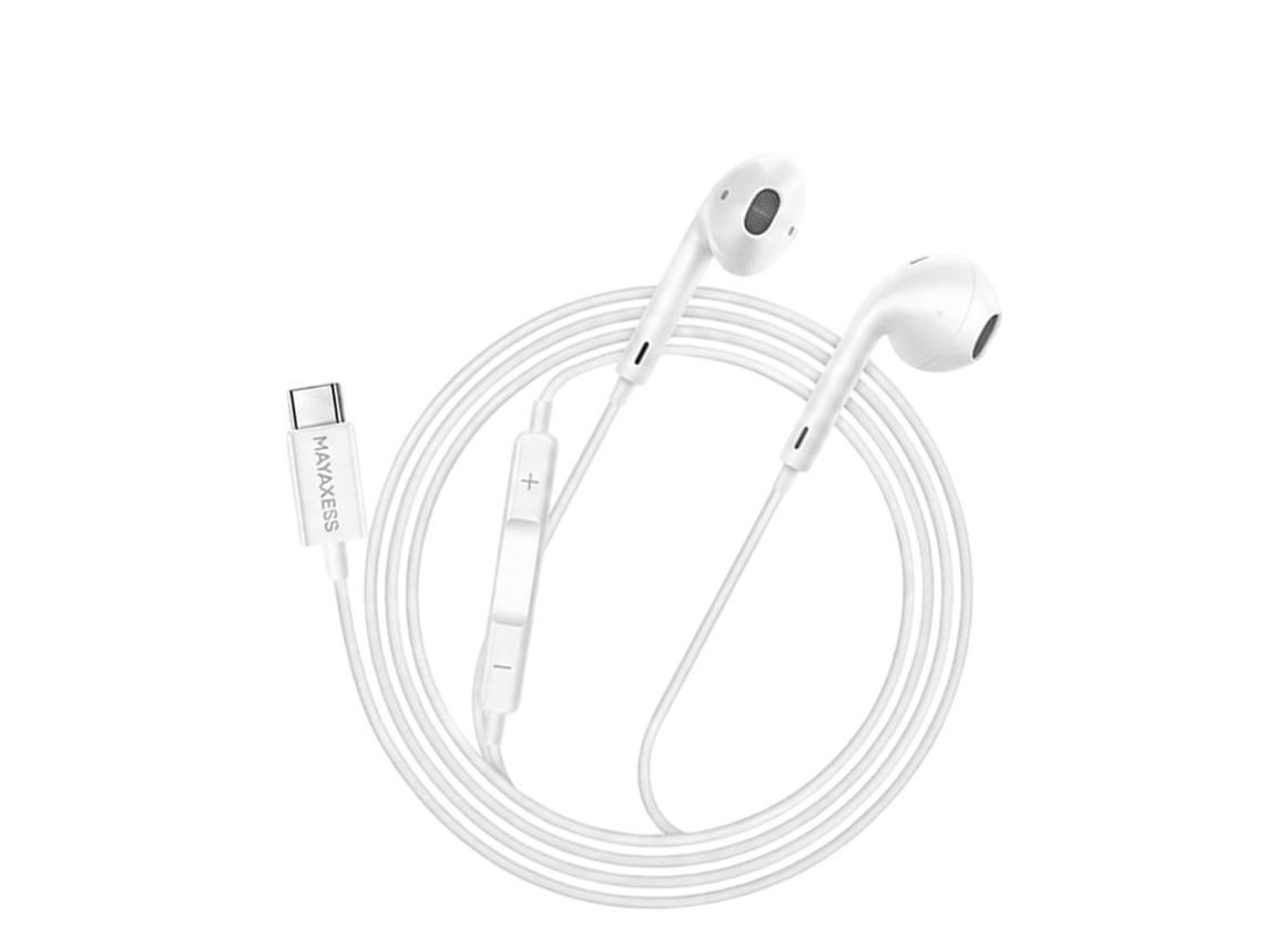 Fones de Ouvido MAYAXESS com fio USB-C para Galaxy S26 Ultra