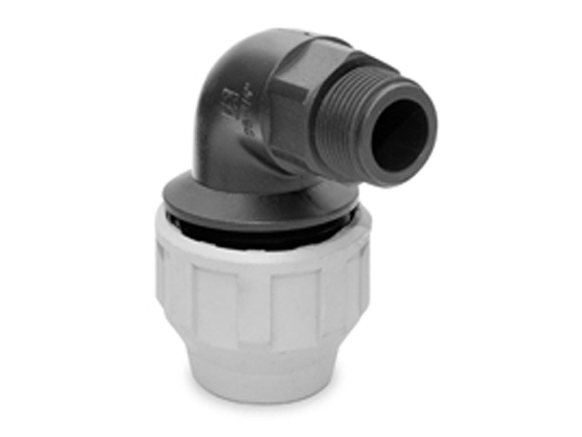 Fitting PE Codo 90º Mixto R/M 25X1/2 Cinzento HIDROTEN