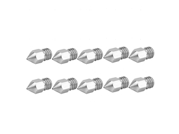 10 Peças Conjunto De Bicos De Impressora 3d Em Aço Inoxidável Para Extruder Mk8 Acessórios 0.5mm