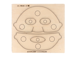 Moldura De Corte De Couro Em Aço Liga 26x24x2.3cm Para Artesanato Diy Cutter Die Face Cover Shape