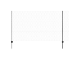Conjunto 1 Painel De Cerca Vidaxl Cinzento Aço (50 X 1,4 M)
