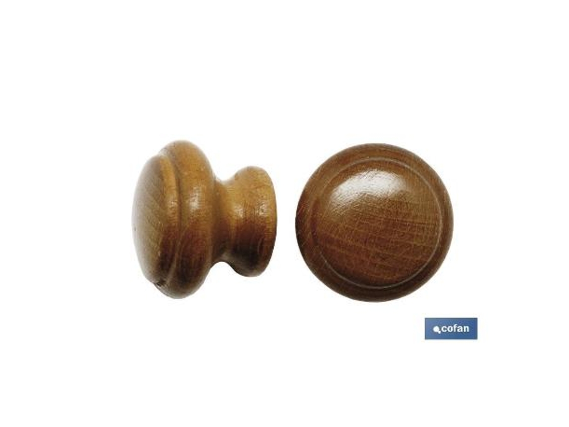 2 uds. pomo de pino 25 mm venta unitaria
