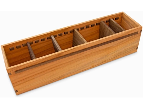Porta-Lápis WOODSAKA T338 (Castanho - 35.1x9.1x8.9 cm - Cerejeira)