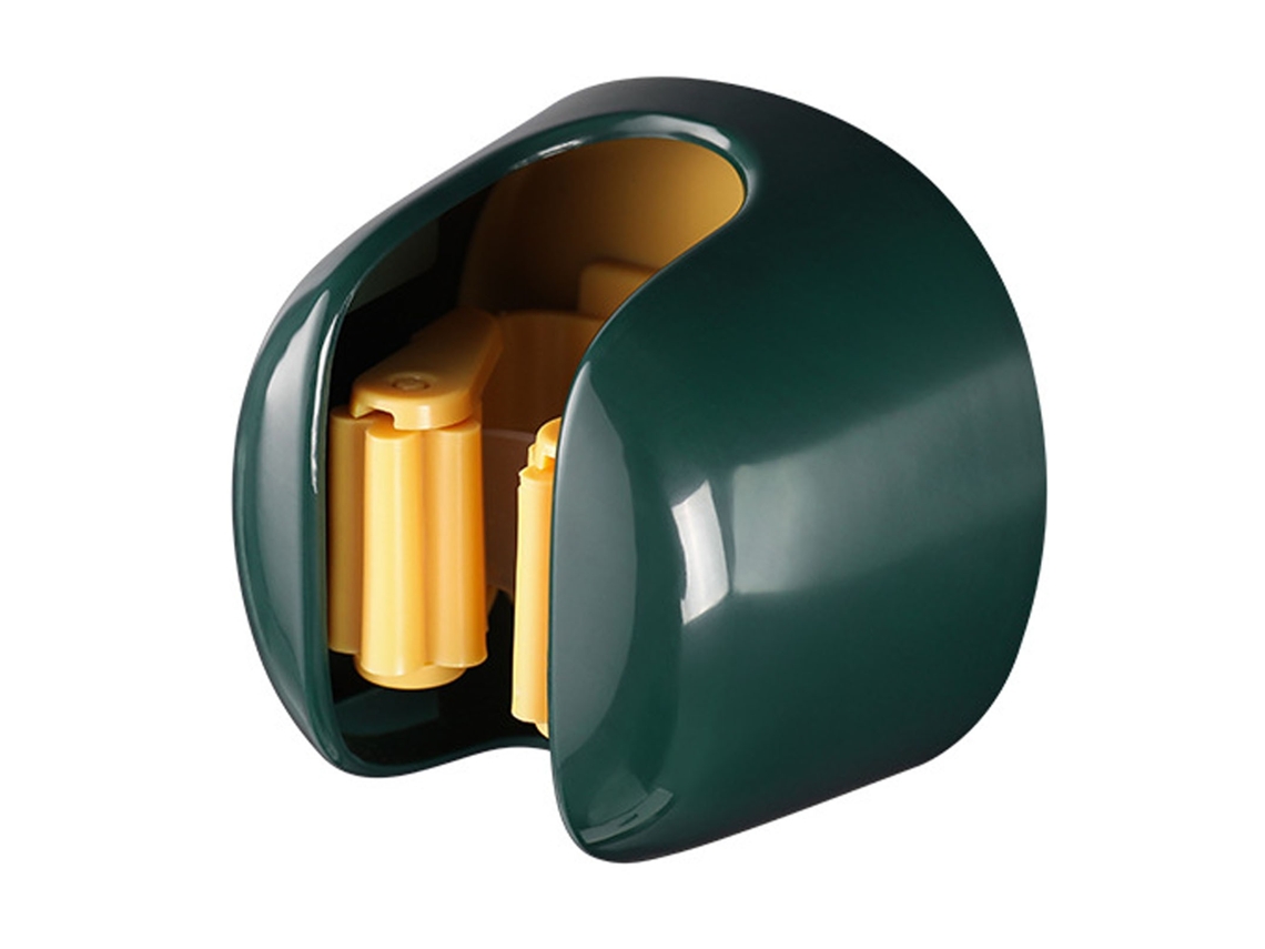 Suporte Para Esfregão De Parede, Sem Perfuração, Fixação Segura, Anti-queda, Cabide Vassoura Banheiro E Cozinha, Verde