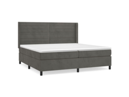 Box Spring Bed, Box Spring Beds Vidaxl Cinzeto Veludo (200 X 200 Cm)
